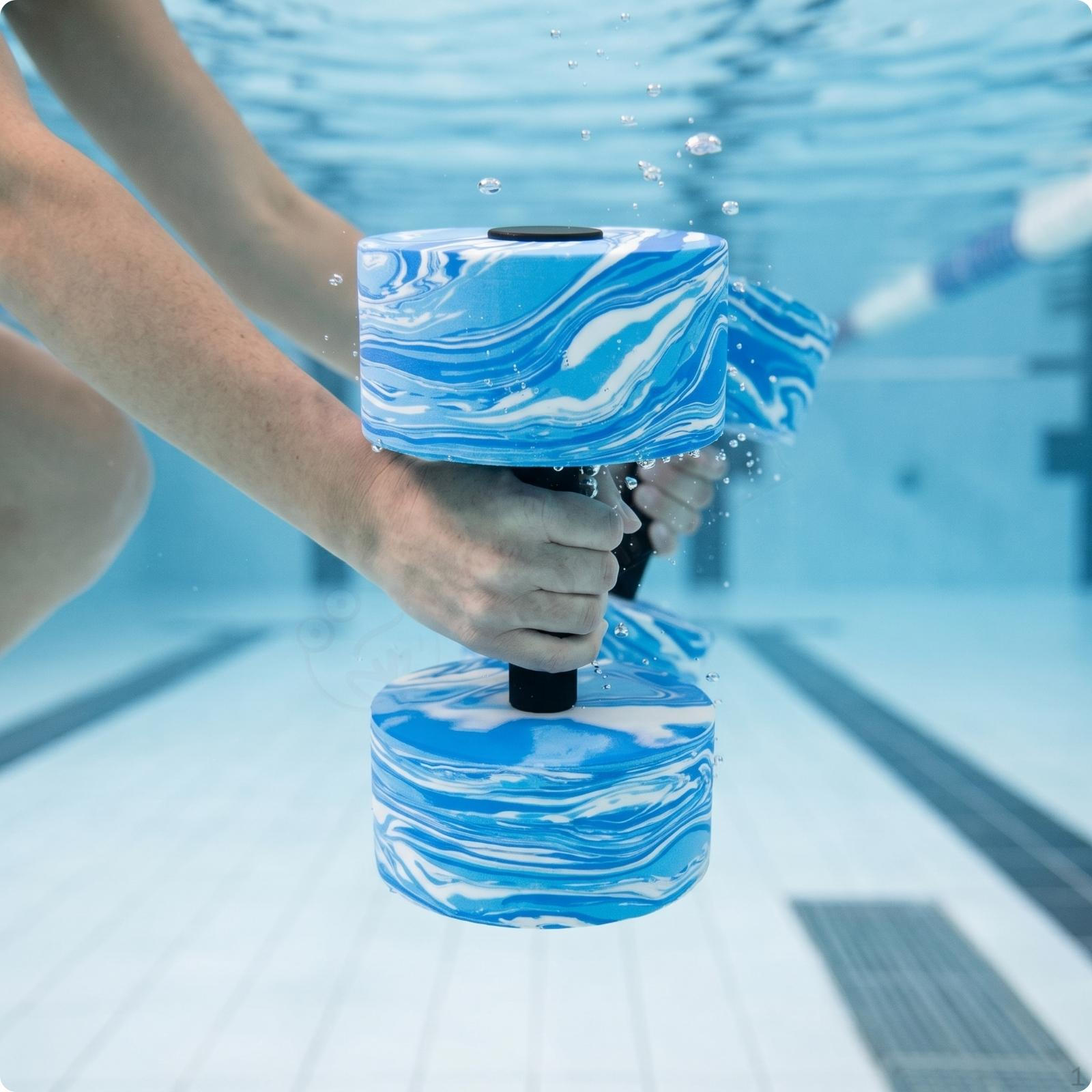Water Dumbbell with Foam Weights EVA Lightweight Aquatic Exercise Dumbbells for