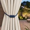 Magnetic Curtain Tiebacks, Modern Simple Rope Curtain Tie Backs, Decorative Drapes Weave Holdbacks for Home Bedroom Office Curtain