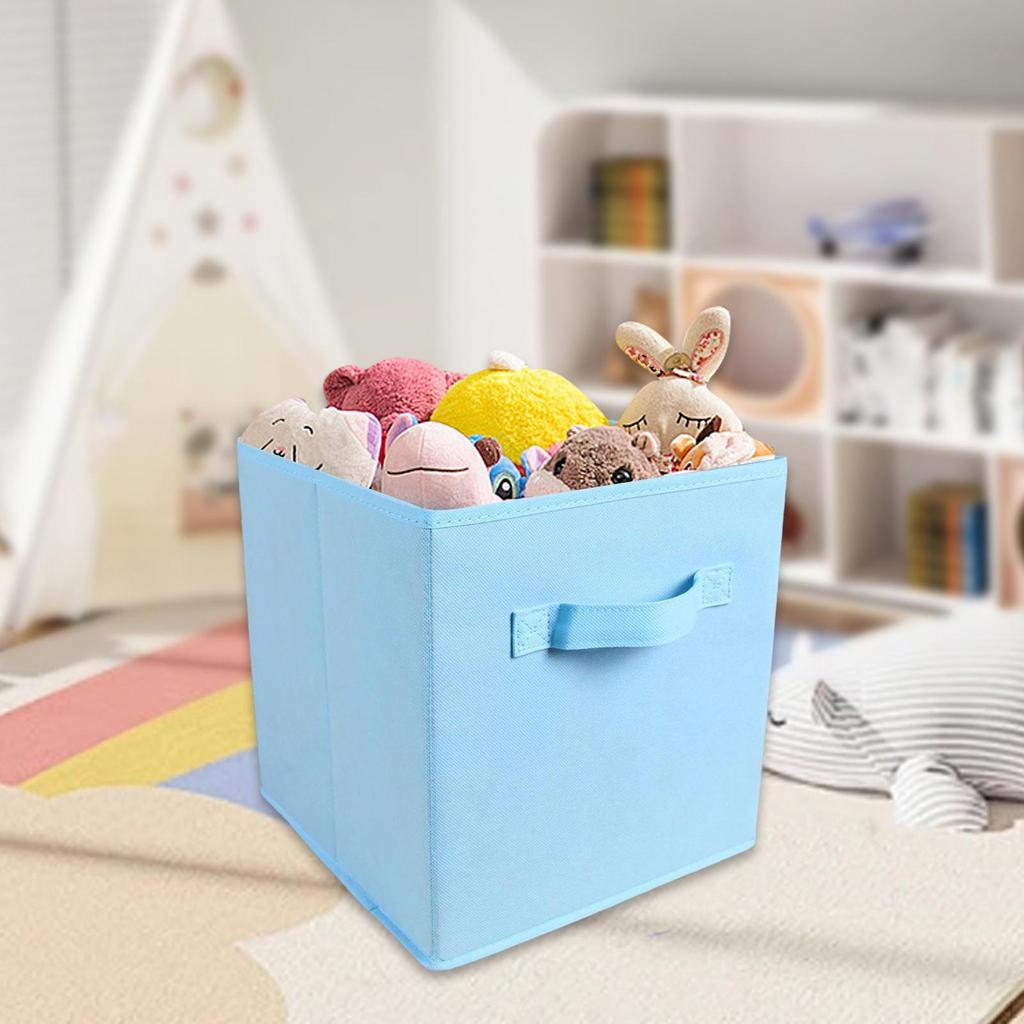 Storage Cube Art Craft Supplies Books Organizer Laundry Hamper Foldable Basket for Study Desk
