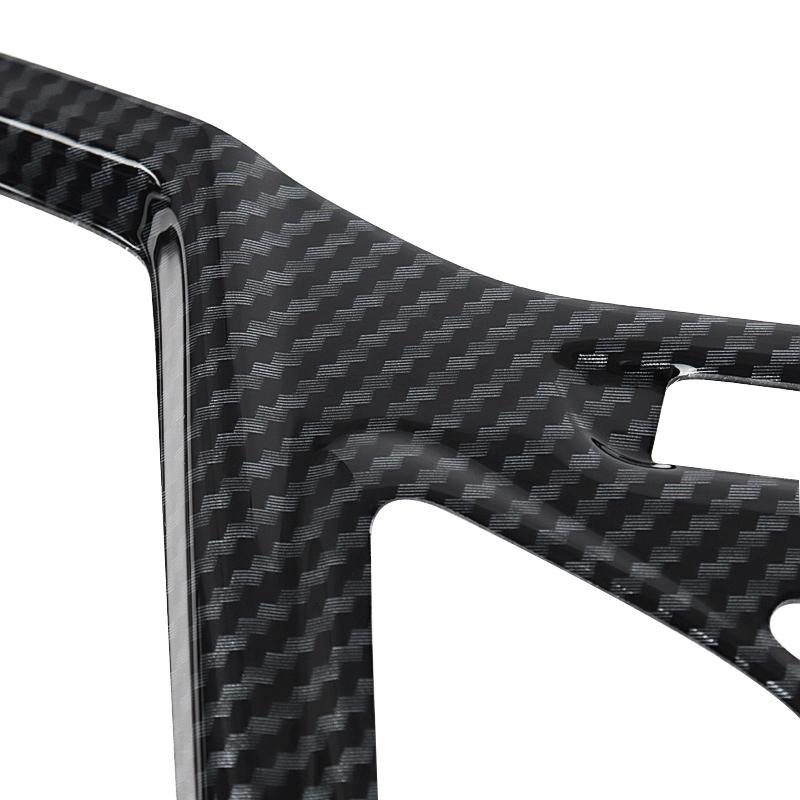 Car Accessories ABS Plastic Carbon Car Console Center Control Decor CD Player Panel Frame Cover Trim For Ford Fiesta 2008-2014