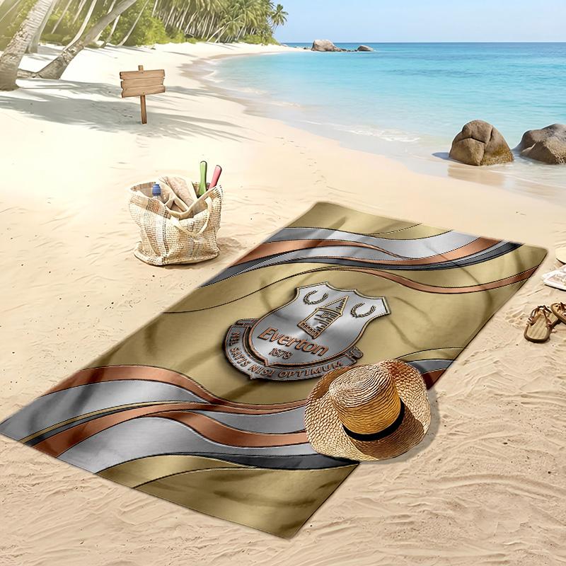 Asciugamano da Spiaggia con Stampa del Football Club Everton, Asciugamano Grande Morbido ad Asciugatura Rapida per Spiaggia Campeggio Nuoto