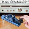 Klassischer Mini Morse Code Schlüssel Telegrafen Schlüssel Morse Code Einzelhebel Schlüssel Aluminiumlegierung Mini Schlüssel Morse Finger Morse CW Tragbarer Gerader Schlüssel Morse