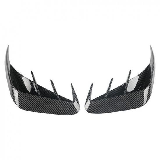 ABS Carbon Fiber Style Car Rear Bumper Spoiler Air Vent Cover For BMW 3 G20 19+