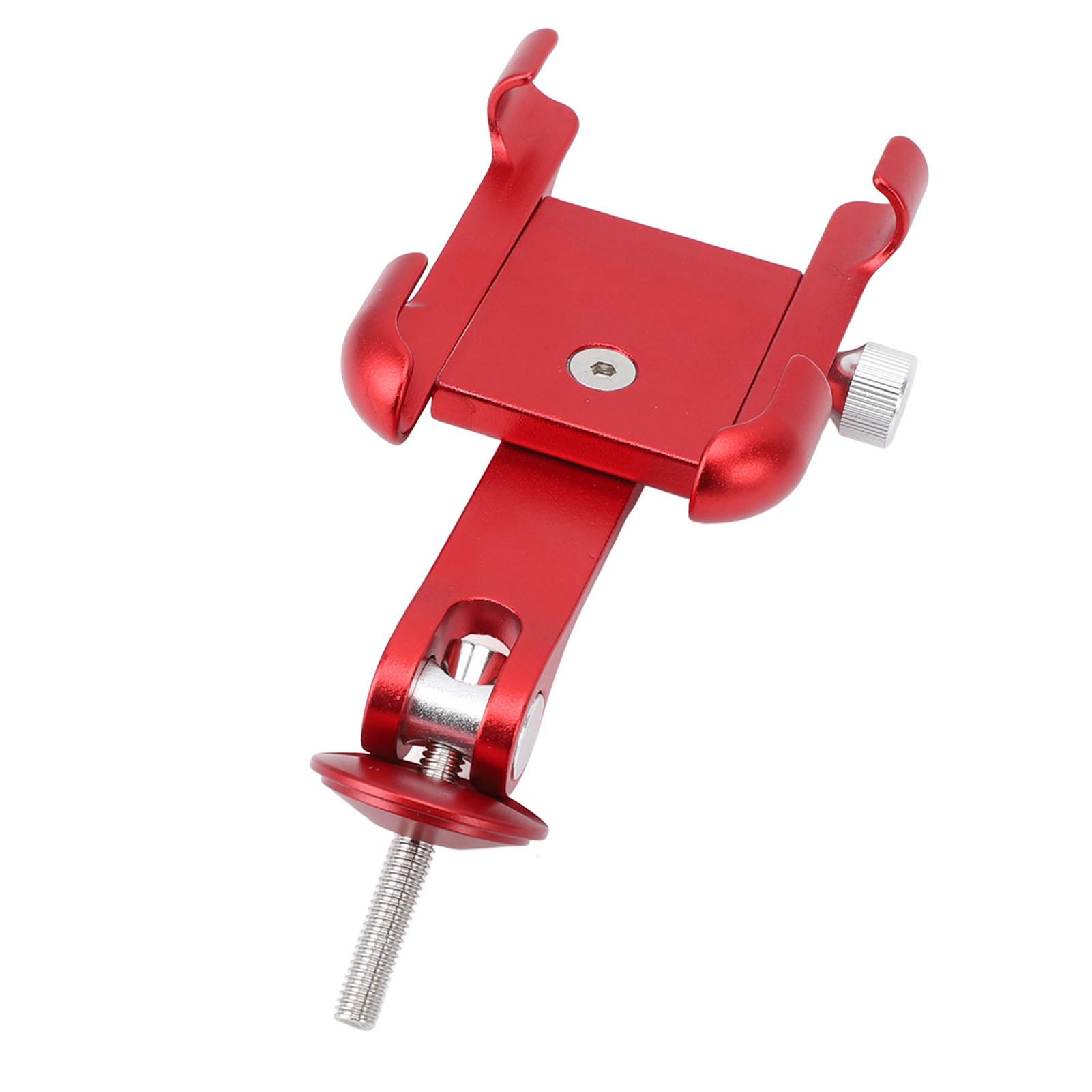 

Bike Phone Headset Mount Shockproof 270 Degree Adjustable Rotatable Aluminum Alloy Bike Phone Holder for Taking червоний