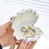 Creative Shell Storage Jewelry Box Ceramic Crafts Dressing Table Necklace Earrings Display Tray Home Entrance Key Storage Tray