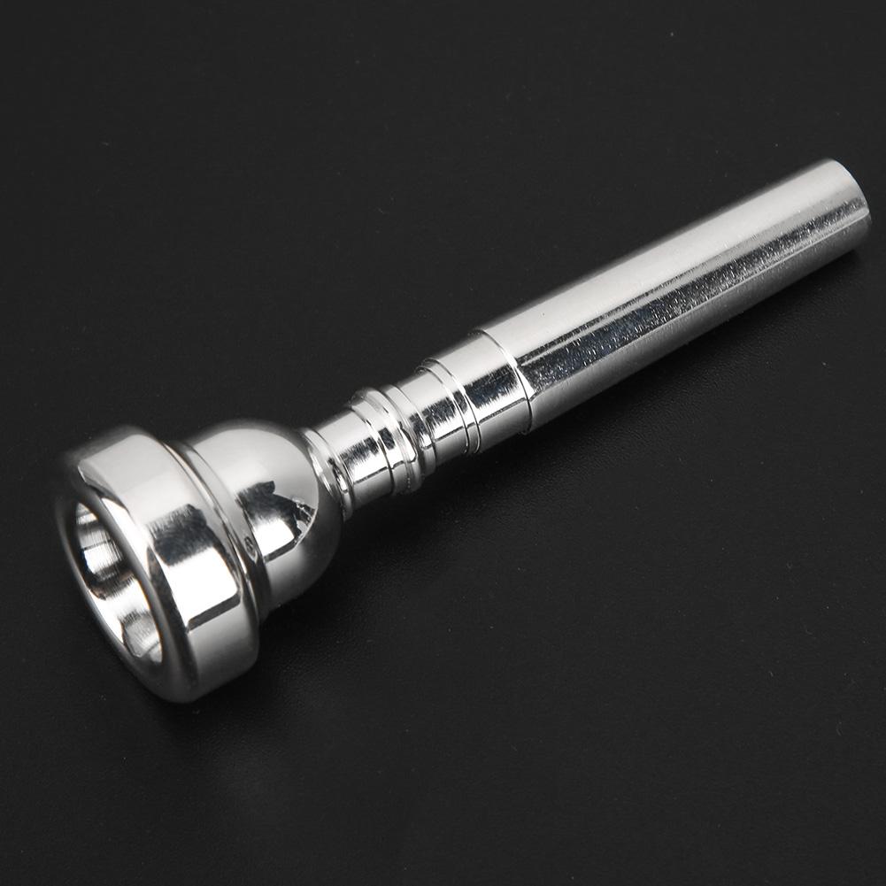 Trumpet Mouthpiece Silver Labor Saving Beginner Musical Instrument Accessories 7C(Silver )