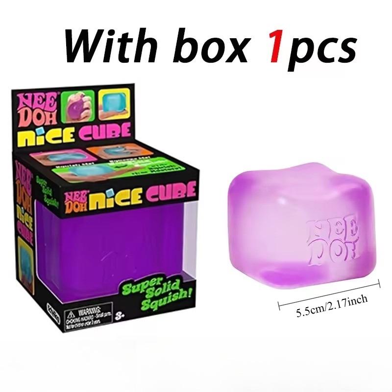 Schylling Needoh Nice Cube Cubo Sensoriale Fidget per Sollievo dallo Stress Ansia Strumento Sensoriale per la Concentrazione ADHD Gadget Calmante per Scrivania d'Ufficio