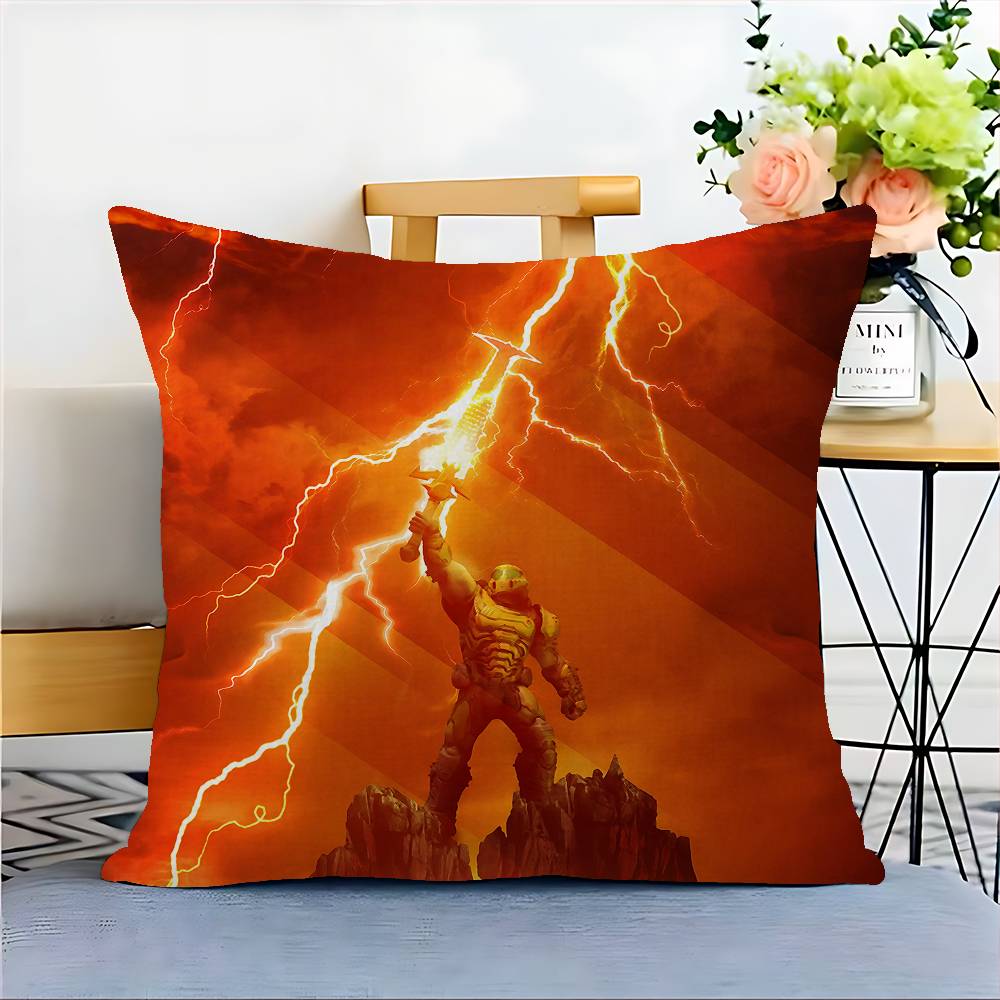 Game D-DoomS Cushion Cover Decorative Pillow Sofa Home Decor Case Pillow Cases 12x12Inch