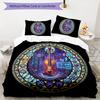 Cybernetic Violin Symphony Pattern Bedding,Quilt Set Quilt Cover Pillowcase Home Birthday Gift (1 * duvet cover + 2 * pillowcase, without core)