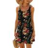Women's Summer Sexy Suspender  Dress Sleeveless Printed Dress  Sling Dress