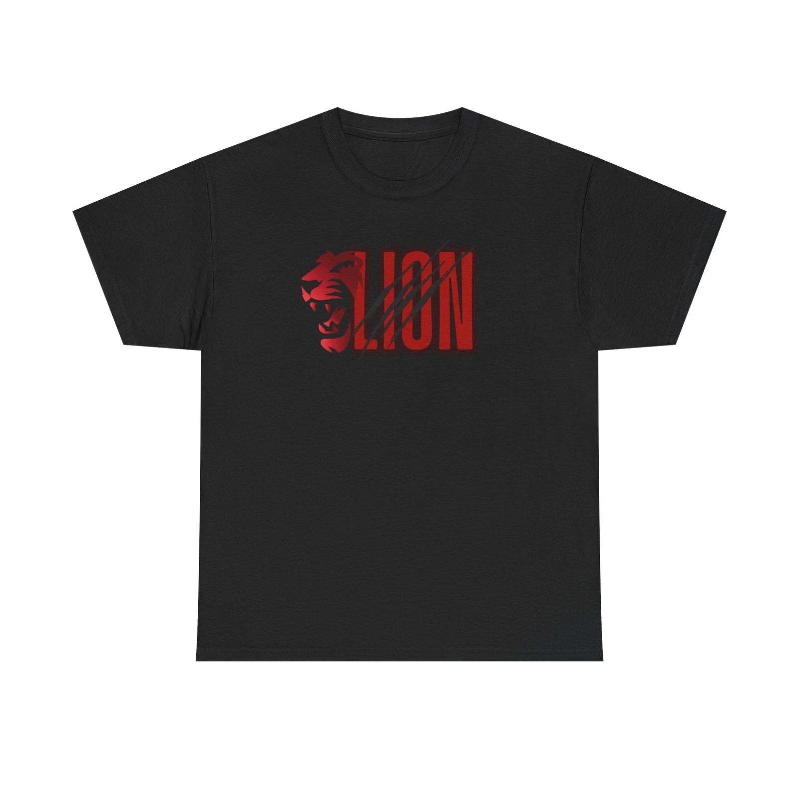 Bold Lion Graphic Tee - Unisex Heavy Cotton Shirt M