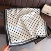 70Cm Red Dot Printed Scarf Women's Spring and Summer Polyester Fiber Scarf Fashion Versatile Clothes Bag Accessories Scarfs