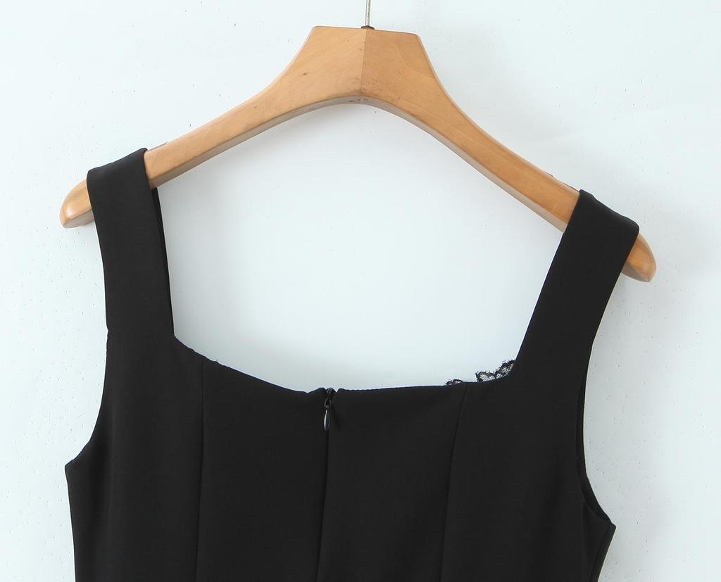 2026 Chic Retro Lace Camisole Dress - Sweet Bow, Slim Fit, Sexy Backless Mini