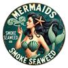 Vintage Mermaid Seaweed Smoke Design,  Durable, Easy to Hang, for Bedroom, Kitchen, Home, Office or as a Gift