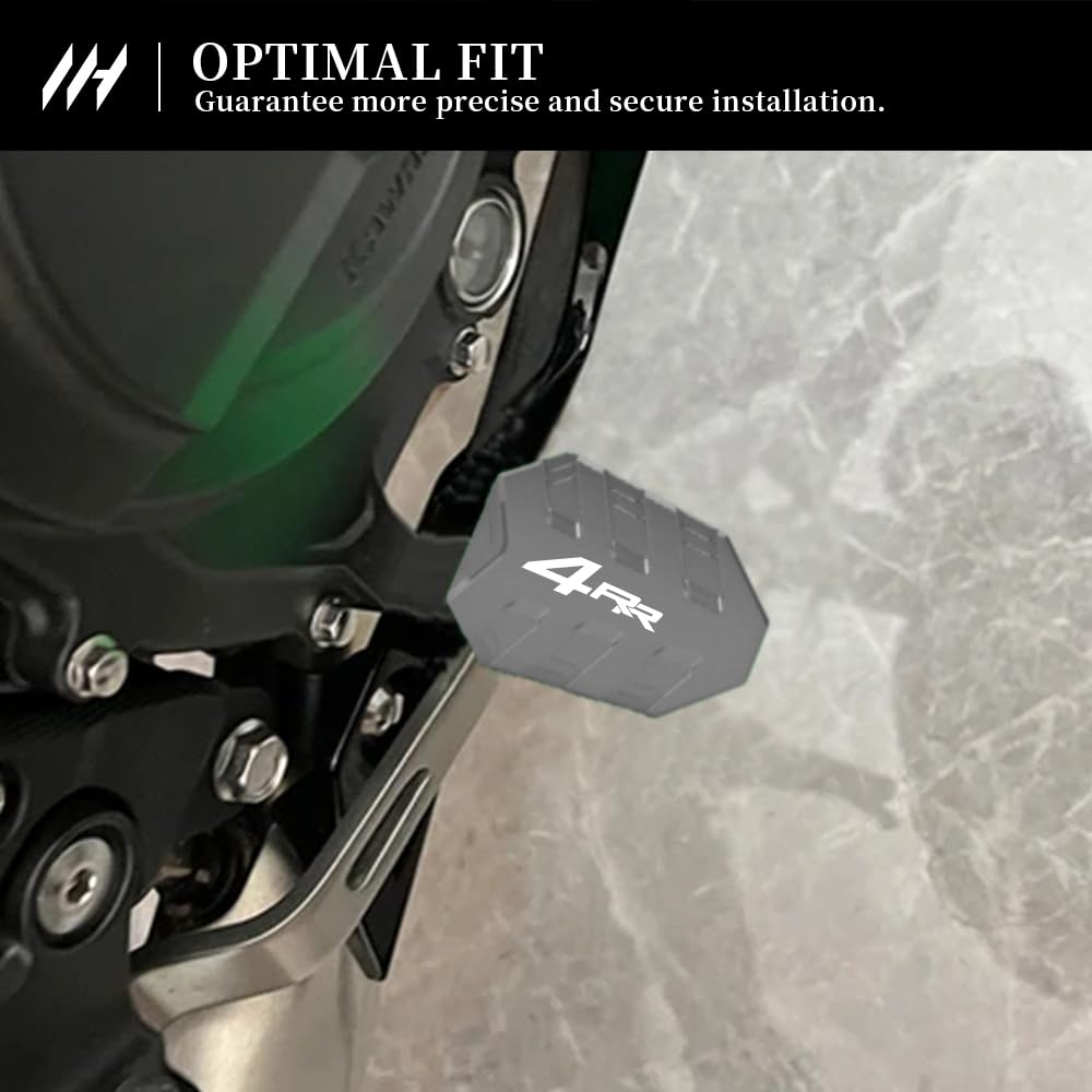 MotHeart Motorrad Bremspedal Verlängerungskit für Ninja ZX-4RR 2023-2025 Ergonomische Fußpedalverstellung ninja zx-4rr Teile (Grau)