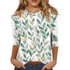 Women's 3/4 Sleeve Shirts Graphic Tees Shirts Casual Basic Tops Pullovers