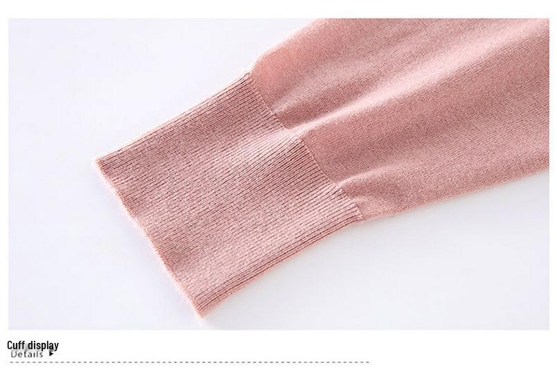 Chic Wool Long-Sleeve Sweater for Moms - Spring/Autumn Fashion for Middle-Aged Women - Perfect Wedding Inner Wear for Mother of the Bride/Groom