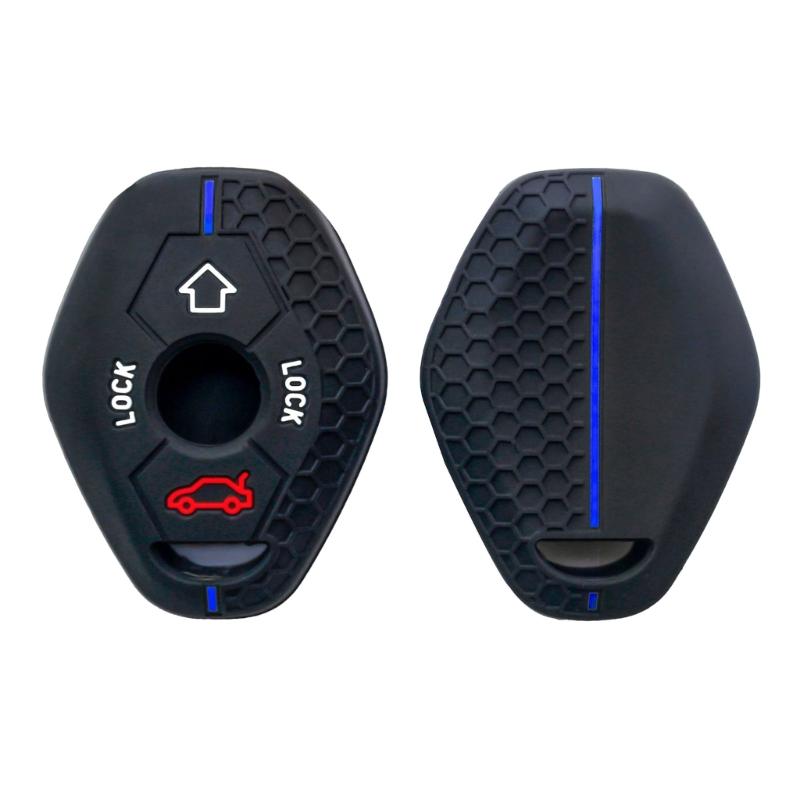 Remote Key Cover Protective Shell Full Protection Key Fob Case Scratchproof Protector Silicone Car Key Case for E46