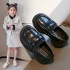 Summer spring and autumn jk single shoes British style baby black children's small leather shoes girls' shoes loafers 2025 new