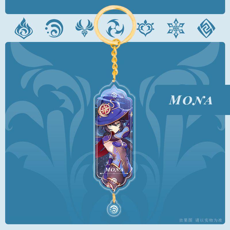 Genshin Impact Acrylic Double Sided Keychain Cartoon Keychains