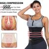 Women Waist Trimmer Belt with Zipper, Trainer Sweat Band Stomach Fitness Wrap, Enhancing Lower Belly Fat Sauna Slimming