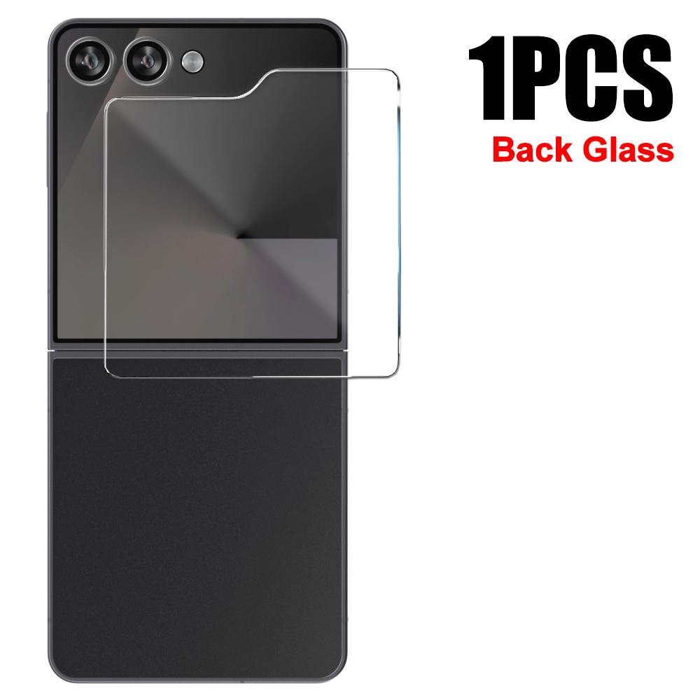 Font Back Screen Protectors for Samsung Galaxy Z Flip 7 HD Clear Tempered Glass Camera Lens Films for Samsung Galaxy Z Flip7