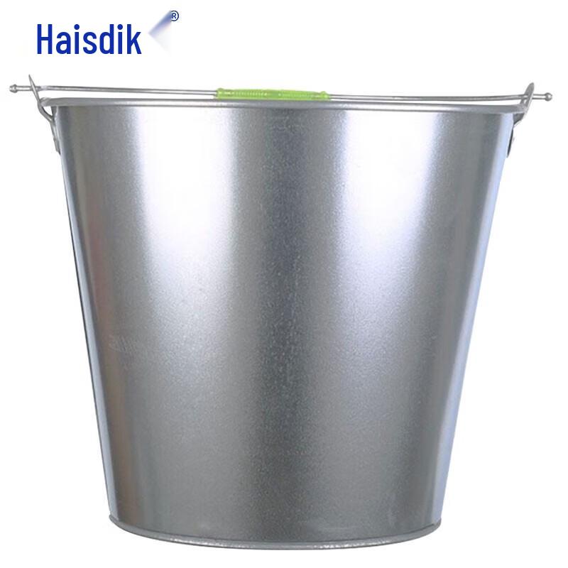 Haistike 10L Galvanized Iron Water Bucket