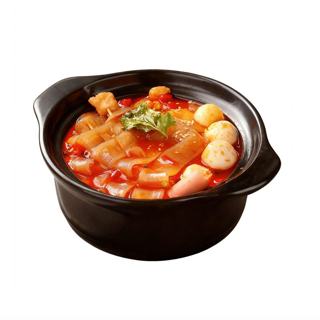 Macarrão de Batata Doce Picante de Sichuan, 200g - Largo, Fresco, Instantâneo para Uso Doméstico ou em Restaurante