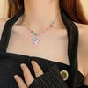 Evil Eye Necklace Evil Eye Ear Pins Sweet and Fashionable Alloy Accessories Evil Eye Jewelry for Party Wedding Daily