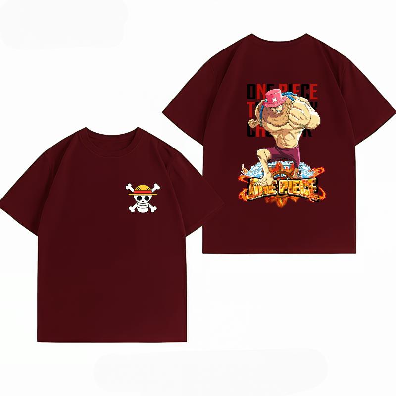 Unisexs Clothing New 100 Cotton Breathable Summer TShirt One Piece Tony Tony Chopper Print Casual Streetwear Unisexs Tops