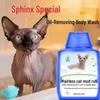 Sprchový gel bez oplachování pro kočky Sphynx s kontrolou mastnoty