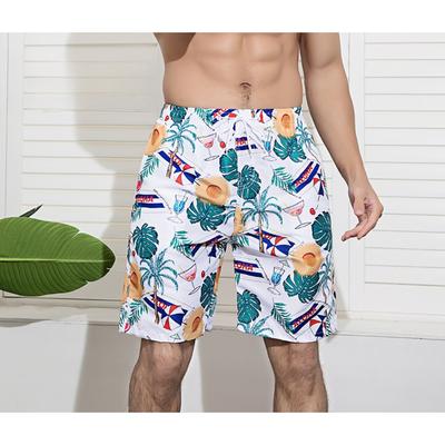 Summer 3D Print Shorts Fashionable Casual Beach Hawaiian Vacation Style Men's Shorts