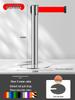 Retractable Queue Barrier Post with Belt