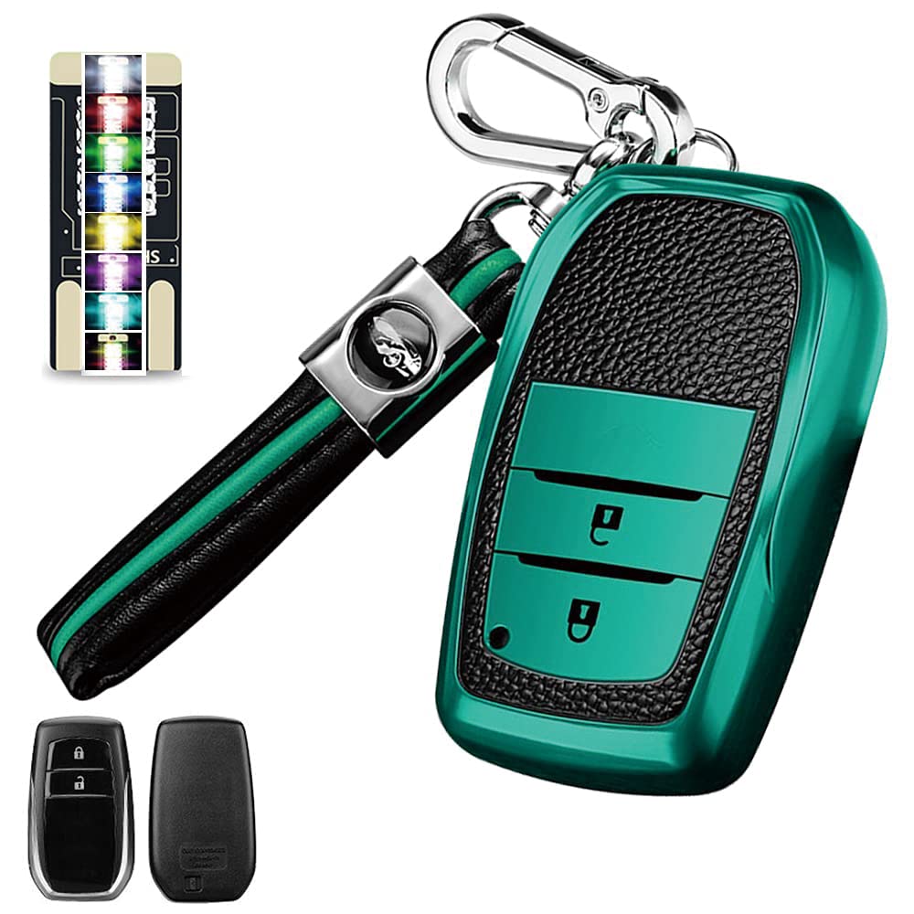 

Ключ Тойота ТПУ Оригинальный Смарт-ключ Тойота Ключ Тойота Чехол для ключа Тойота Приус Новый РАВ4 Камри Ленд Прадо Зеленый ТПУ Оригинальный Чехол, Силикон, Кожа,