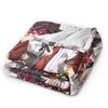 Soft Blankets Decorative High School DxD Throw Blanket Anime Flannel Bedspread For Outdoor Funny Sofa Bed Cover