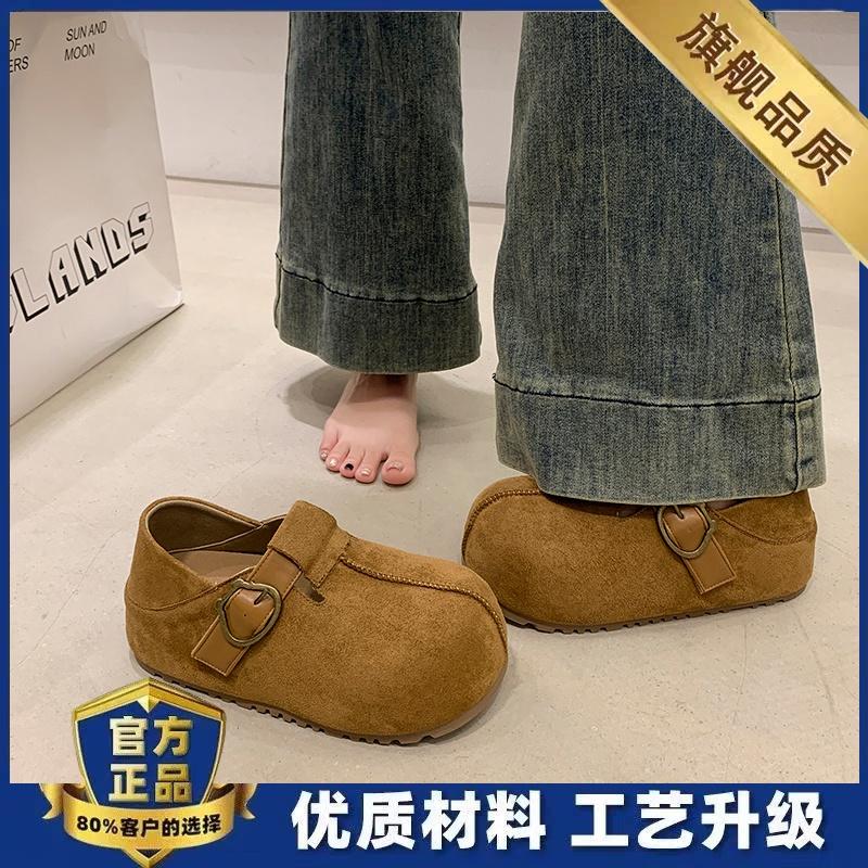 

Thick-soled inner height-increasing Birkenstocks, new autumn can be stepped on twice, casual toast single shoe size 36