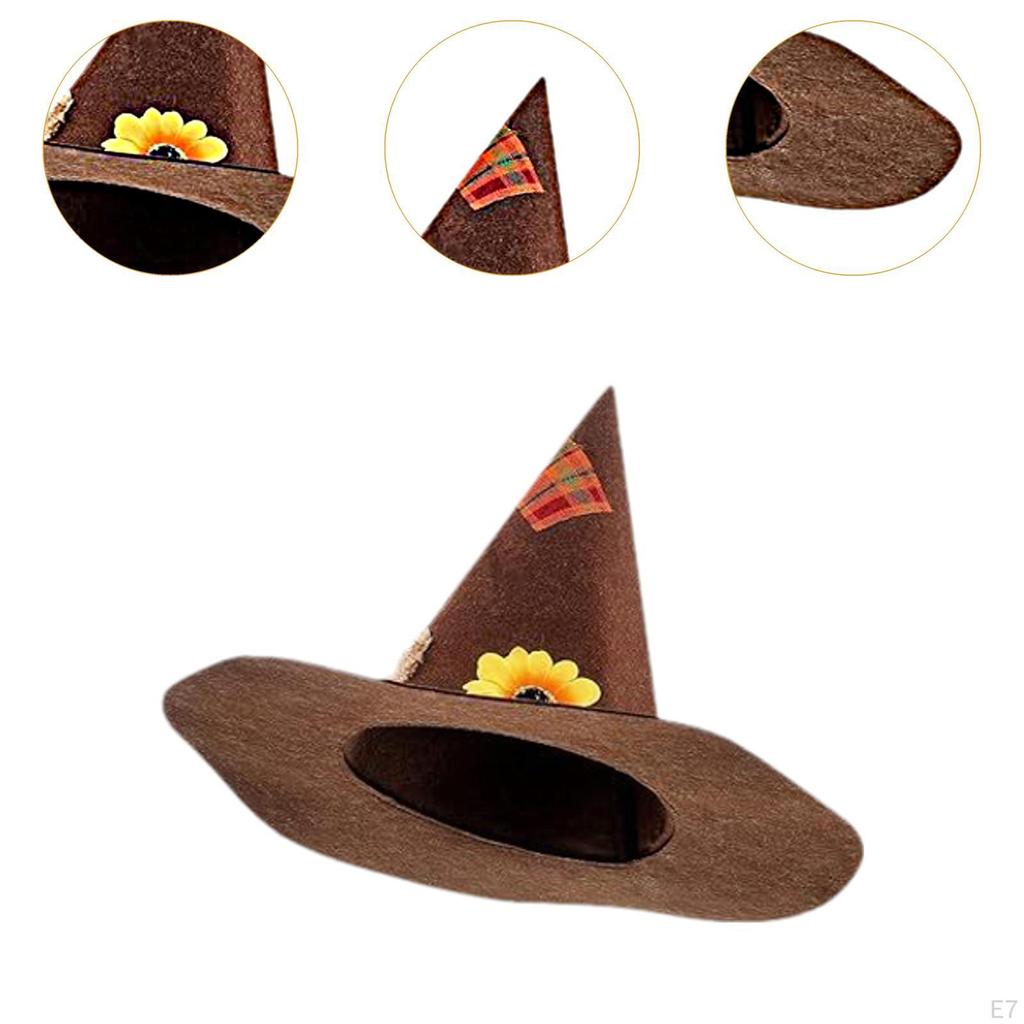 Halloween Scarecrow Hat Novelty Pointed for Masquerade Festival Carnival