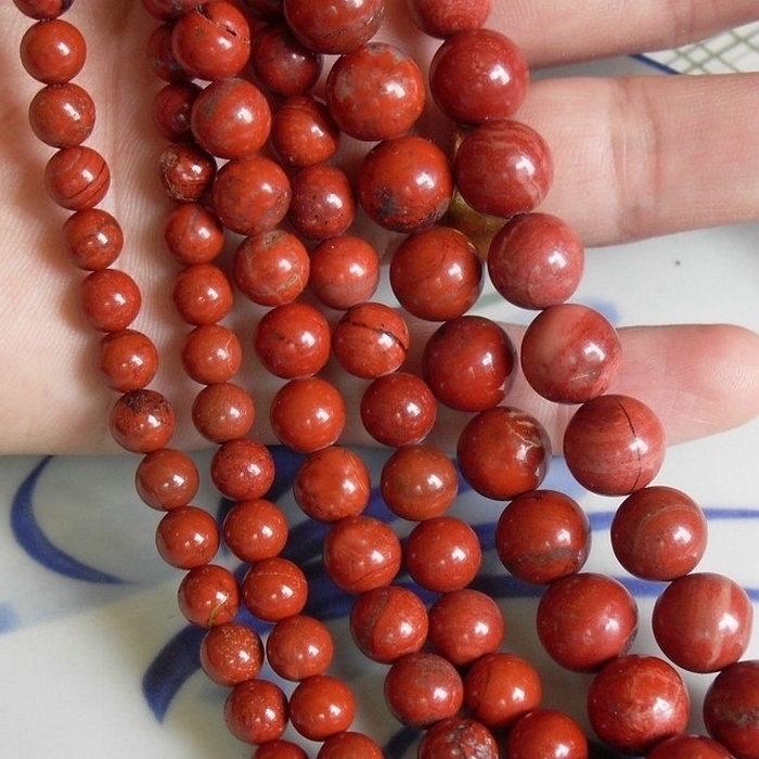 Natural Red Stone Crystal Beads (4-14mm) - Round, Loose, DIY Jewelry Accessories