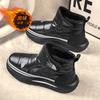Dad Shoes Fleece Thickened Warm Snow Boots Down Cloth Waterproof Casual Cotton Shoes