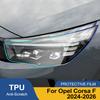 Für Opel Corsa F 2019-2026 Rauchschwarz Hochglanz TPU Scheinwerfer PPF Folie Vorgeschnitten Kratzfest Schutz Vinyl Wrap Abdeckungs-Kit