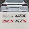 1pc 3D Metal GTS Emblem Decal Side Fender Rear Trunk Badge Sicker for Panamera Taycan Mayenne 911 718