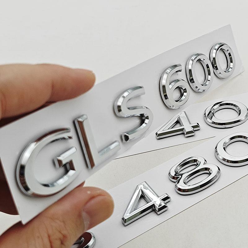 For Mercedes Benz GLS Class GLS400 GLS480 GLS600 Trunk Letter Emblem Badge Logo Car Styling Sticker Accessories Replacement
