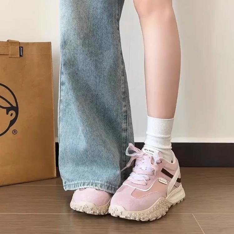 Inner height increase German training shoes women's 2025 spring platform small ballet style retro leather casual sports Forrest Gump shoes