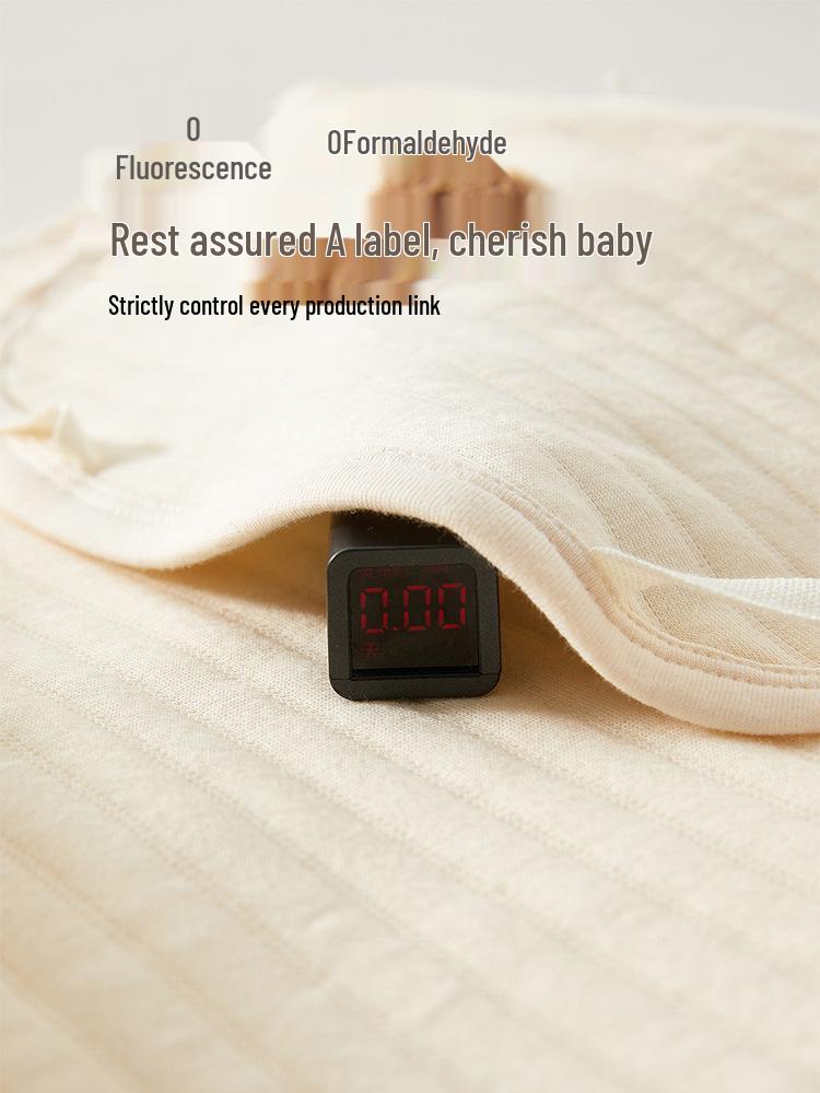 Jingqi Cotton-Padded Newborn Romper: Autumn/Winter Side-Opening Pajamas