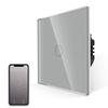 Bingoelec White Crysal Glass Wifi 1/2/3/4 Gang Smart Home 220V Wall Light Switches and Socket Tuya Wifi Smart Switch