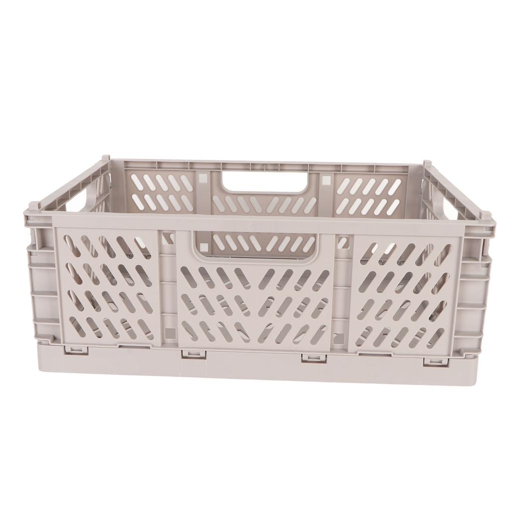 Collapsible Storage Crate Thicken Large Capacity Storage Crate Plastic Folding Storage Basket for Office Laundry