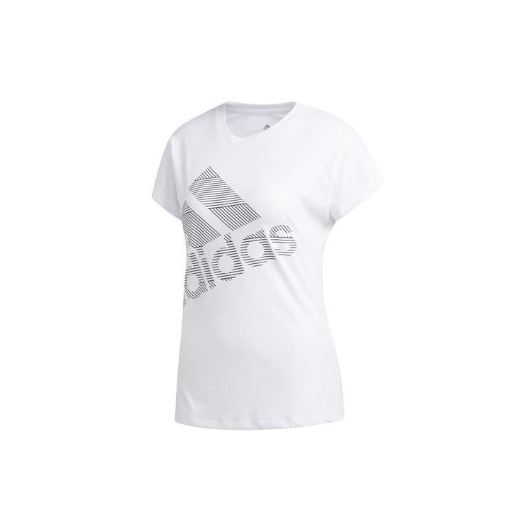 (WMNS) adidas Training Sports Round Neck Short Sleeve White Women s EB4501 M