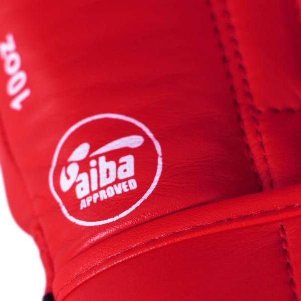 Adidas Aiba Zertifizierte Echte Leder Boxhandschuhe Rot 12oz