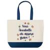 Tote Bag - PLANETEE - Annabelle She's Amazing - Blue - Cotton - 40 X 45 Cm