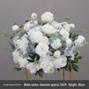 Simulated Silk Floral Arrangement: Round Flower Ball for Aisle, Table, or Wedding Stage Decoration.